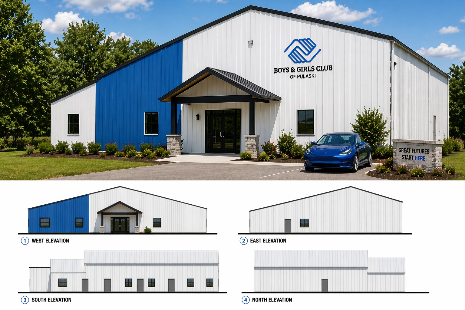 Mockup showing the vision for the new Pulaski Club expansion