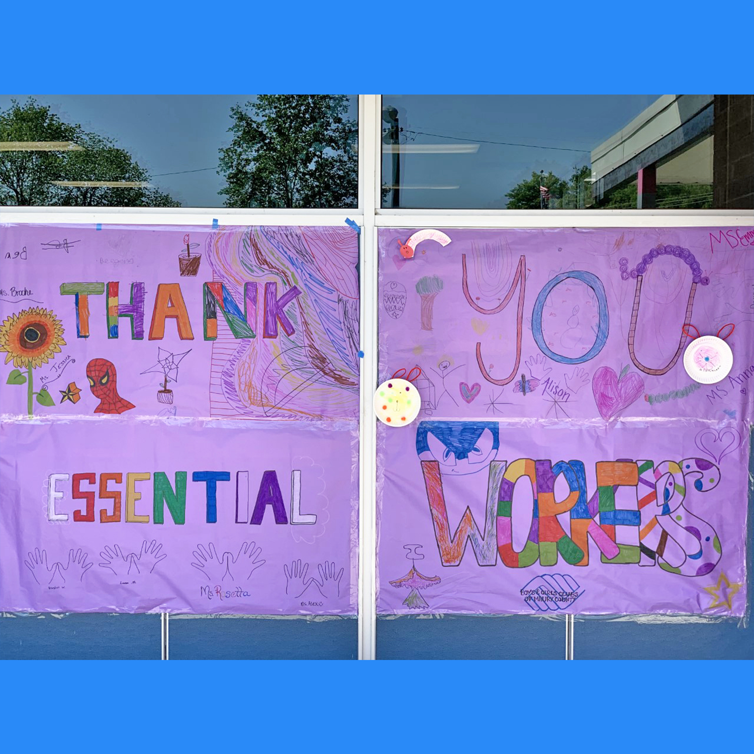 Boys & Girls Club Members Thank Essential Workers!