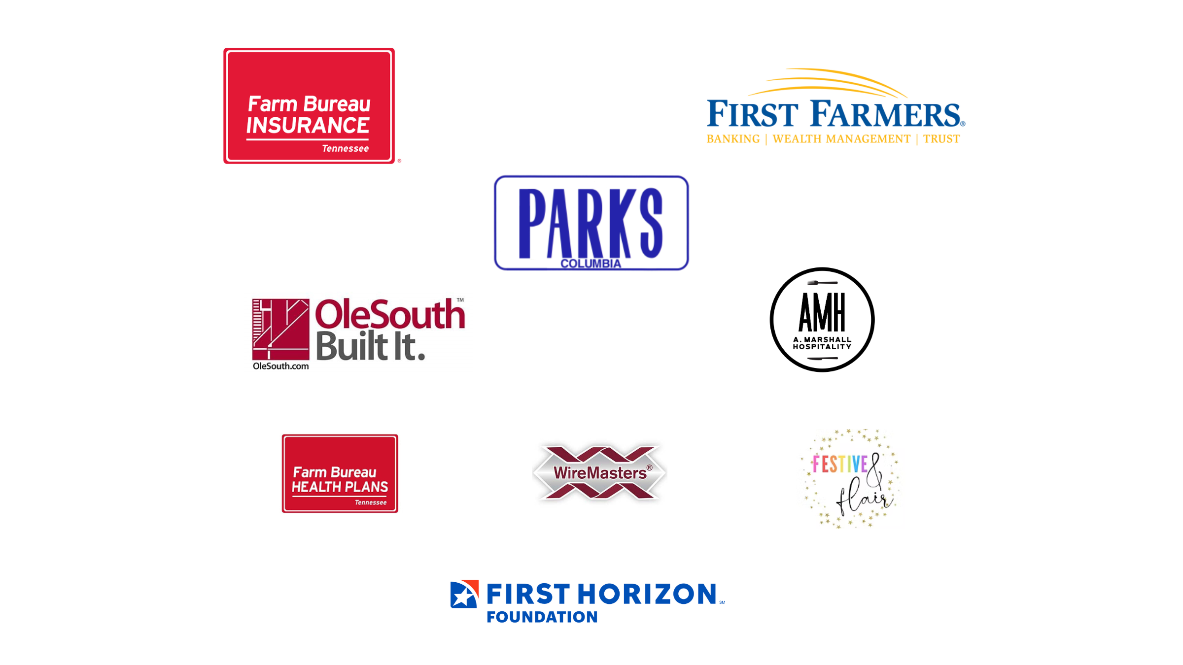 Sponsors of BGCSCTN include: Farm Bureau Insurance of TN, First Farmers, Parks of Columbia, Ole South , A. Marshall Hospitality, Farm Bureau Health Plans, Wire Masters, Festive & Flair, and First Horizon Foundation